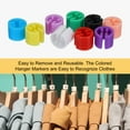 thumbnail image 5 of Clothes Hanger Marker 4XL/3XL/2XL/XL/L/M/S/XS/XXS Size Tag Fit 3.5mm Rod for Garment Clothing Color Coding,290pcs, 5 of 5