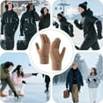 thumbnail image 6 of 6 Pcs Women's Winter Ear Muffs Gloves Sets Knit Touch Screen Gloves Foldable Earmuffs, 6 of 6