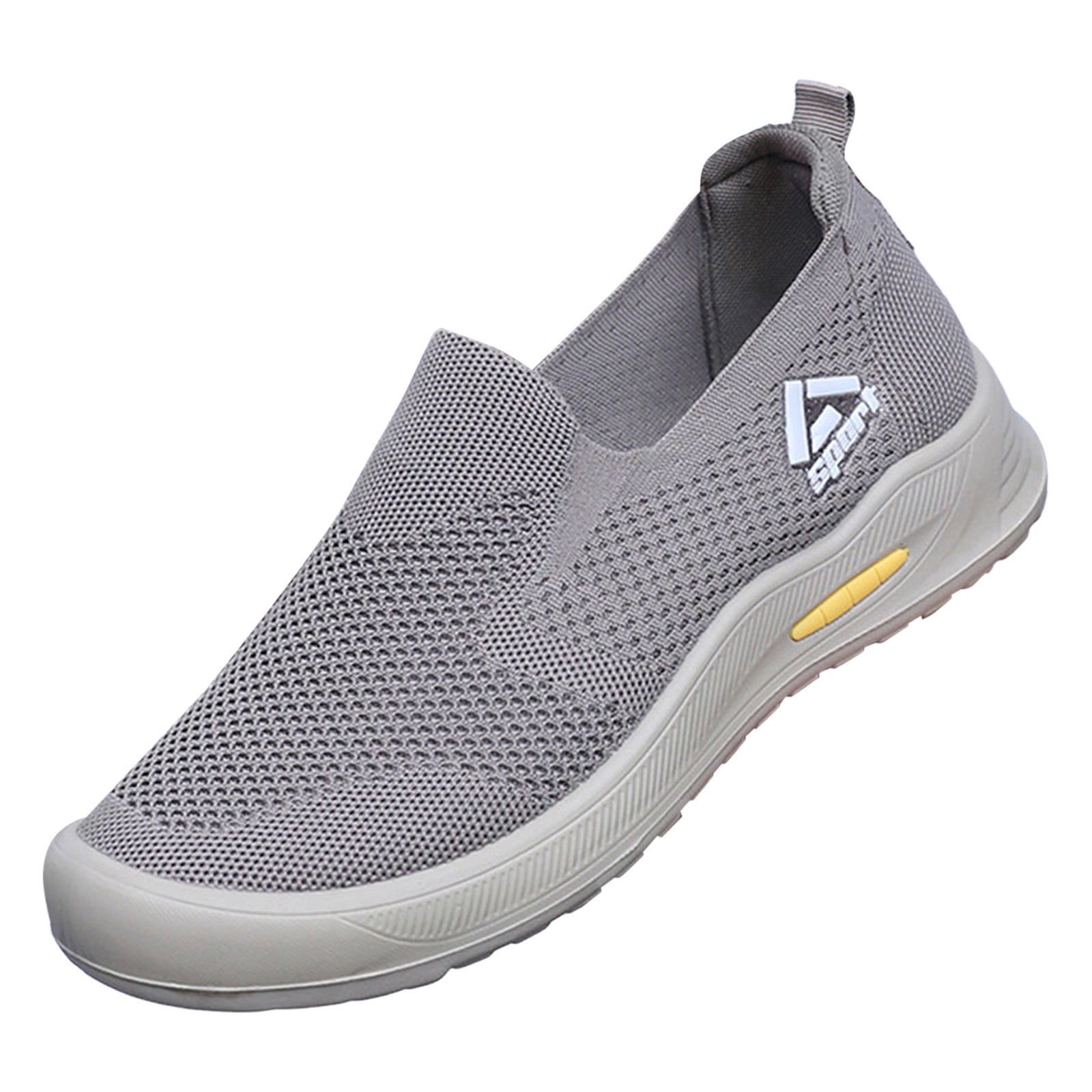 Mens Gray Knit Sneakers Size 44 Lightweight Breathable Casual Athletic Shoes. Amazon.com | BQQ Mens Running Shoes Lightweight Non Slip  main image 4