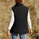 thumbnail image 4 of Chaquetas y abrigos casuales sin mangas y sin capucha para mujer, de invierno, de algodón, de color liso, con cremallera, informal, sin capucha, 4 of 7