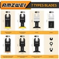 thumbnail image 3 of Hojas de sierra oscilantes AMZWEI, 28 unidades, para madera y metal y accesorios, 3 of 8