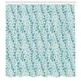 thumbnail image 3 of Ambesonne Teal Green Shower Curtain, Pastel Mosaic Triangles, 69"Wx84"L, Teal Seafoam and Dusk, 3 of 3