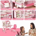thumbnail image 6 of YNCE Talent Star Kids Desk and Chair Set,Adjustable Girls School Writing Study Table,Ergonomic Desk Chair with Large Writing Board Pull Out Drawer Book Stand, 6 of 9