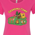 thumbnail image 4 of Inktastic Grandma Camp with Camping Animals Women's T-Shirt, 4 of 5