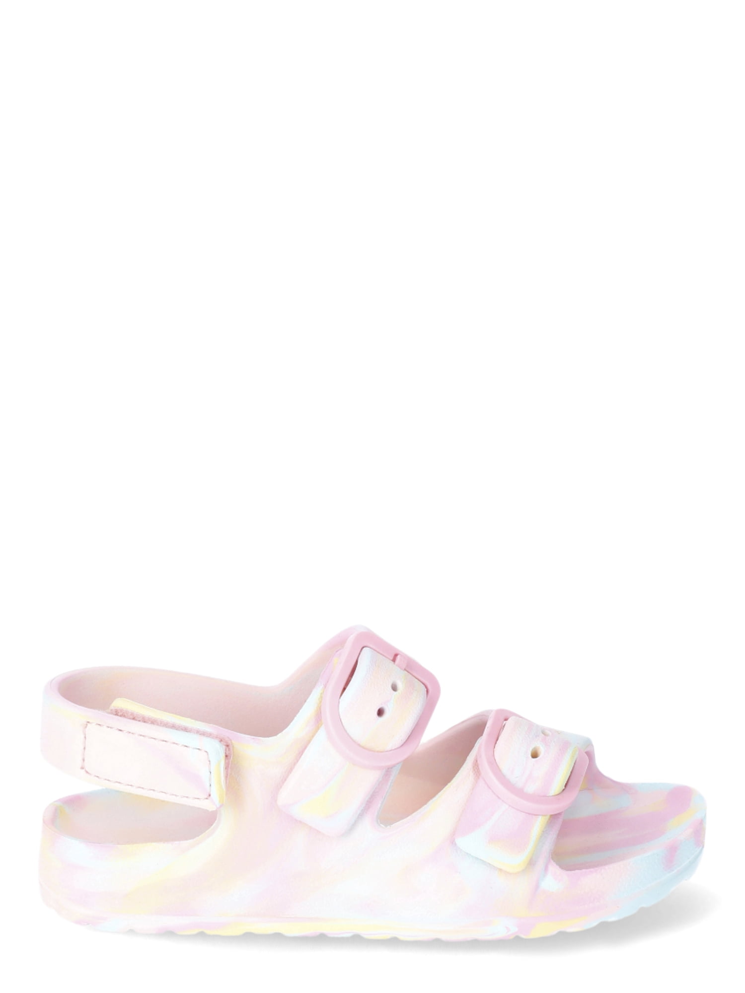 Wonder Nation Toddler Kids EVA Two Buckle Sandal, 2- Pack