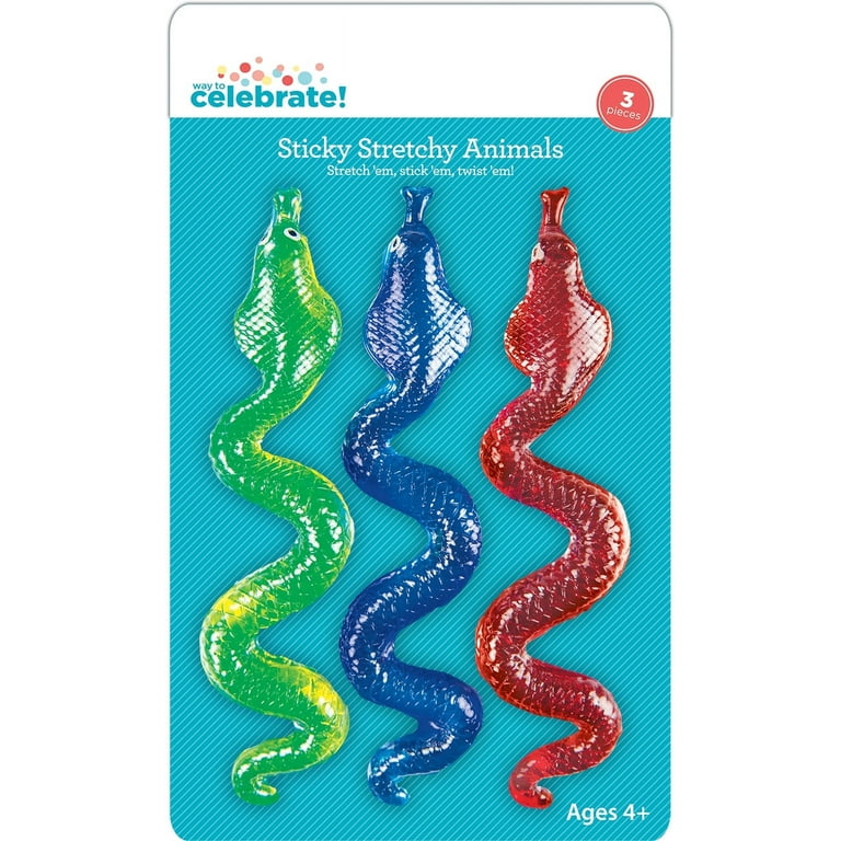 Ja-ru Sticky Stretchy Animals Pack Assorted