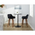 thumbnail image 4 of LumiSource Brown Daniella 26" Fixed-Height Counter Stool - Set of 2, 4 of 11