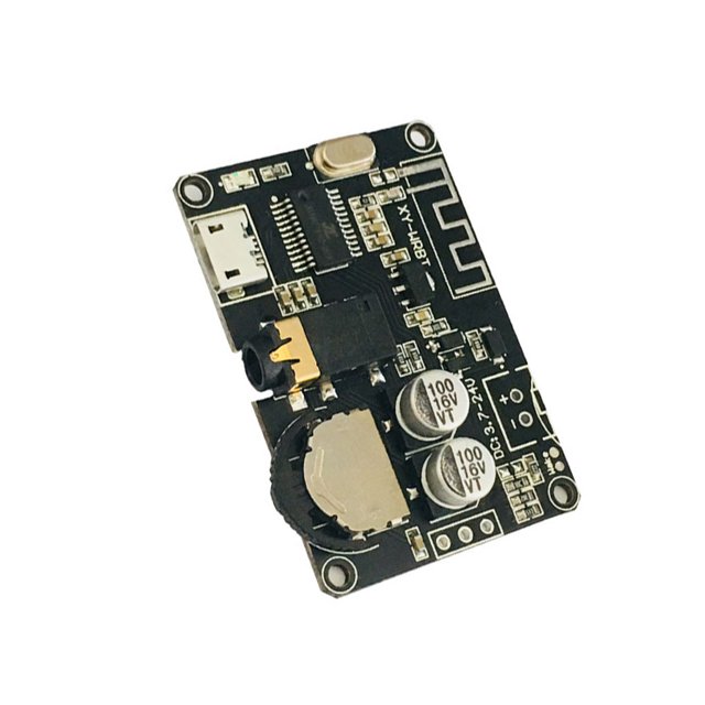 Methold Altavoz de coche Receptor de audio compatible con Bluetooth Vehículo Estéreo Módulo de recepción ajustable Automóvil modificado Electrónica miscelánea