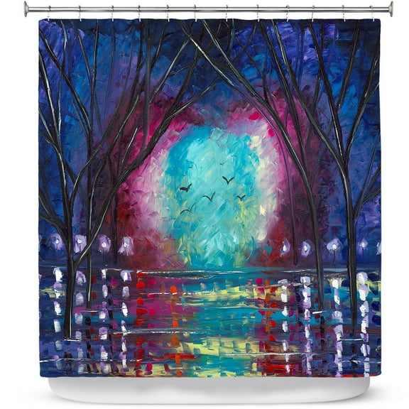 Shower Curtains 70" x 93" from DiaNoche Designs by Jessilyn Park - Courage to Dream