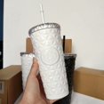 thumbnail image 1 of Starbucks Gradient Diamond Quilted 304 Stainless Steel Straw Bottle, 1 of 2