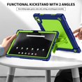 thumbnail image 2 of FIEWESEY For Walmart Onn 11 inch Tablet Pro 2024 Model Case/Onn 11 inch Tablet Pro(100146660) Soft Silicone Case Kids Friendly with Shoulder Strap Stand for Walmart Onn 11" Tablet Pro 2024,NavyGreen, 2 of 7