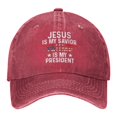 thumbnail image 1 of LILELIS Trump Is My Is My President Cap Men's Baseball Hat Fashionable Headwear, 1 of 6