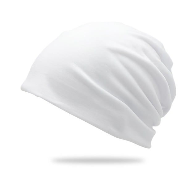 Xiao Hua gorra unisex de doble capa de color liso, fina, para combinar con ropa, jardinería y playa (blanca).