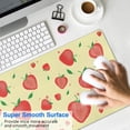 thumbnail image 4 of Sleek 31.5x11.8 inch Keyboard & Mouse Pad, Non-Slip Gaming Mat, Waterproof Desk Pad featuring Summer Fruits & Strawberry Leaves Design - for Work, Game, Mousemat Office or Home Use, 4 of 7