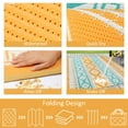 thumbnail image 6 of Aonewoe Outdoor Rug 6x9 Waterproof Reversible Camping Rug Patio Rug Plastic Straw Rug Outside Indoor Outdoor Area Rug for Patio Deck Balcony Picnic Beach, Yellow & Blue, 6 of 9