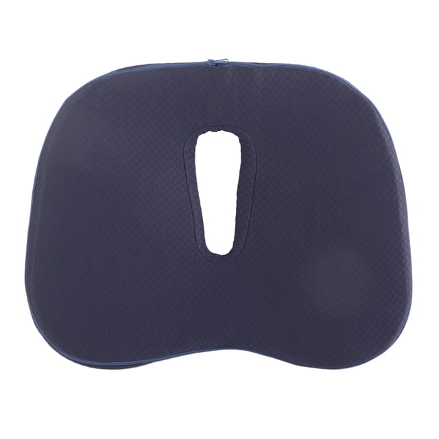 Chair Cushions, Navy Blue Cushion Front Rear End Recess Oval Hollow Release Pressure for Office