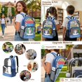 thumbnail image 5 of DISNIMO 3PCS Clear Backpack Heavy Duty, Penguin Printed 17 Inch Kids Clear Backpack with Lunch Bag and Pencil Pouch, See Through PVC School Bag for Girls, Large Transparent Bookbag for Student, 5 of 5