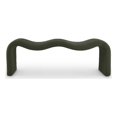 thumbnail image 2 of Meridian Furniture Banc en Velours Côtelé Microsuède Vert Saule, 2 of 14
