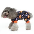 thumbnail image 4 of Skksst Halloween Pet Clothes Novelty Print Pajamas Jumpsuit Puppy Dog Costume Pjs, 4 of 7