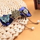 thumbnail image 5 of Pasadores de acetato estilo retro Stemapunk, pasadores de pelo con lazo, tocado de moda Azul, 5 of 9