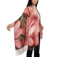 thumbnail image 4 of Fotbe Pink Butterfly Print Womens Fall Winter Scarf Tassel Soft Warm Blanket Scarves Womens Shawl Wraps, 4 of 8