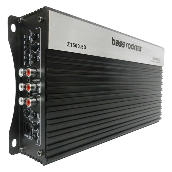 Bass Rockers Z1500.5D 5 Channel Full Range Class D Vehicle Audio Amplifier