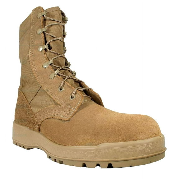 MCRAE Men's Mil-Spec Hot Weather Coyote Boot w/ Vibram Sierra Outsole (Coyote Brown, 9)