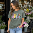 thumbnail image 3 of Third Grade Teacher Comfort Colors Shirt, Personalized Teacher Name Graphic Tee, Back to School Classroom Gift, 3 of 6