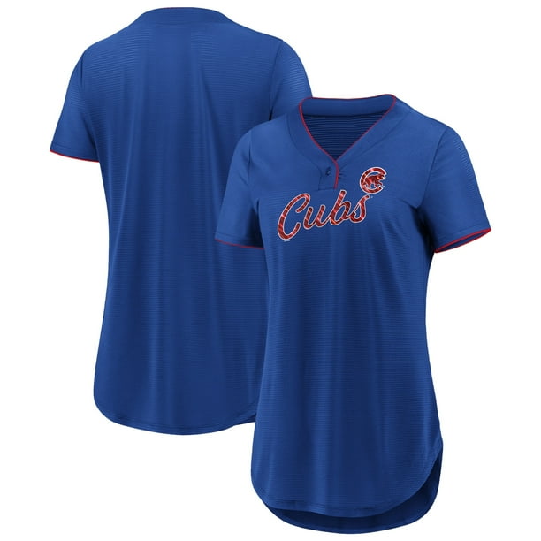 Chicago Cubs Fanatics Branded Women's Diva Jersey V-Neck T-Shirt ...