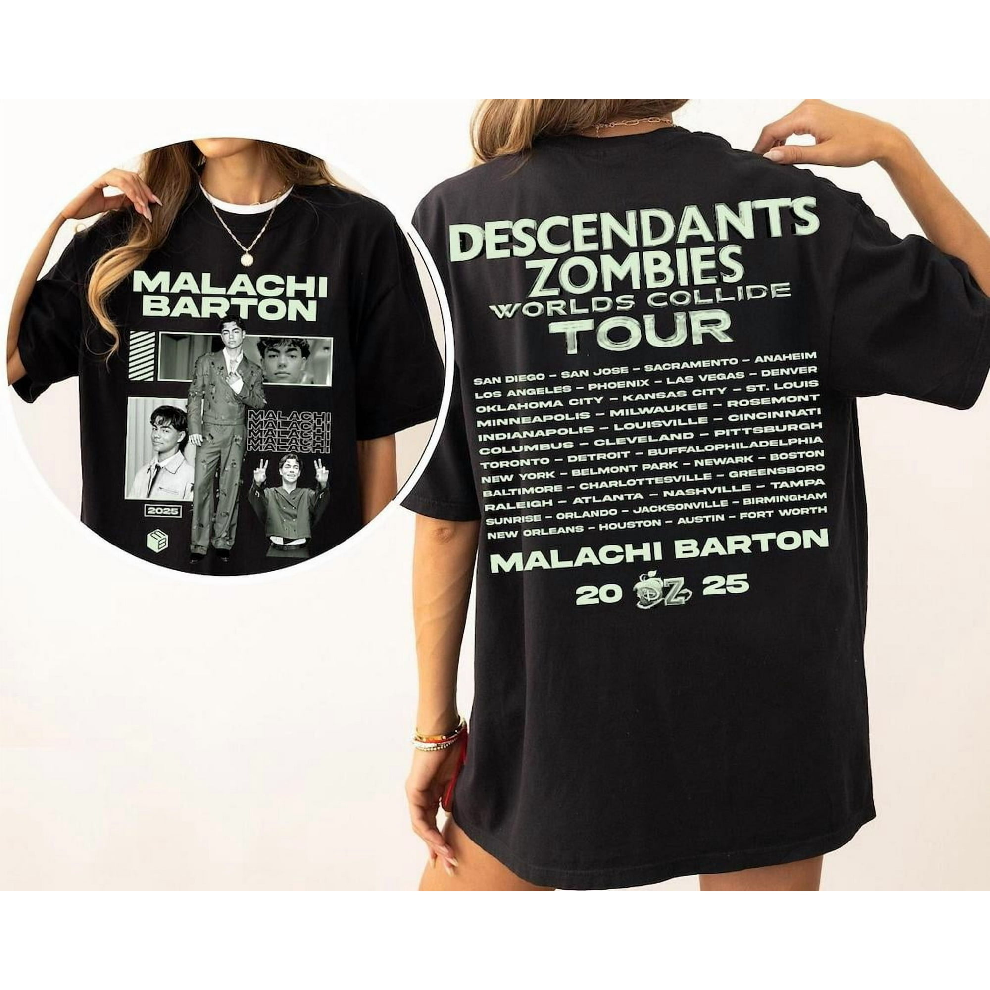 Descendants Tシャツ Disney Malachi Barton T-shirt, Descendants Zombies Worlds
