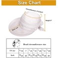 thumbnail image 4 of Chapeaux pour Femmes UPF 50+ Protection Solaire UV Visière de Plage Convertible, 4 of 6