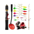thumbnail image 4 of Caña de pescar en hielo, de pesca en hielo,Juego de cañas de pescar de invierno Accesorios para exteriores,Equipo de pesca completo Gancho de línea de pesca,Equipo de Zulema Caña de pescar en hielo, 4 of 8