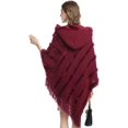 thumbnail image 5 of ZhangBaoLin Women Shawl Wrap Cardigan Knit Poncho Cape Sweater Coat Winter Fashion Hooded Knitwear, 5 of 5