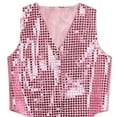 thumbnail image 6 of Boys Girls Sequined Vest Waistcoat Hip-hop Dance Party Street Show Costume, 6 of 7
