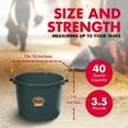 thumbnail image 3 of Little Giant 40 Quart Durable Plastic Utility Muck Tub with Handles, Green, 3 of 10
