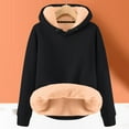 thumbnail image 2 of DHFJKG Hoodies Children's Solid Color Plus Thickened Lamb Casual Warm Outerwear Boys Girls Hoodie Long Sleeve Round Neck Solid Color Cozy Tops, 2 of 4