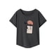 thumbnail image 1 of Camiseta para mujer con cuello redondo, ropa de calle para mujer, camiseta de manga corta para el trabajo de vacaciones M, 1 of 7