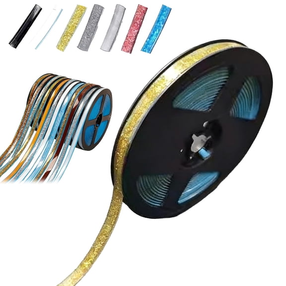Self-Adhesive Gap Beautifying Tape, Waterproof Wall Gap-Sealing-Tape for Corner, for Bathtub, Toilet, Sink, and Kitchen Wall Edges (Glod,3M*8mm)