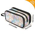 thumbnail image 4 of FORMRS Pencil Case with 3 Compartments Zipper Pouch, Elementary School Level and up, Elegant Marble Pattern, 4 of 8