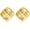 Chunky Gold, variant on Gold Plated Stainless Steel Earrings for Women Trendy Large Gold Plated Stud Hypoallergenic