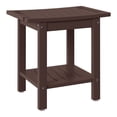 thumbnail image 2 of WestinTrends Sage HDPE Poly Plastic Waterproof Bathroom Shower Bench, Dark Brown, 2 of 10
