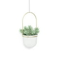 thumbnail image 5 of Umbra Triflora Hanging Planter Set of 5 White/Brass, 5 of 10