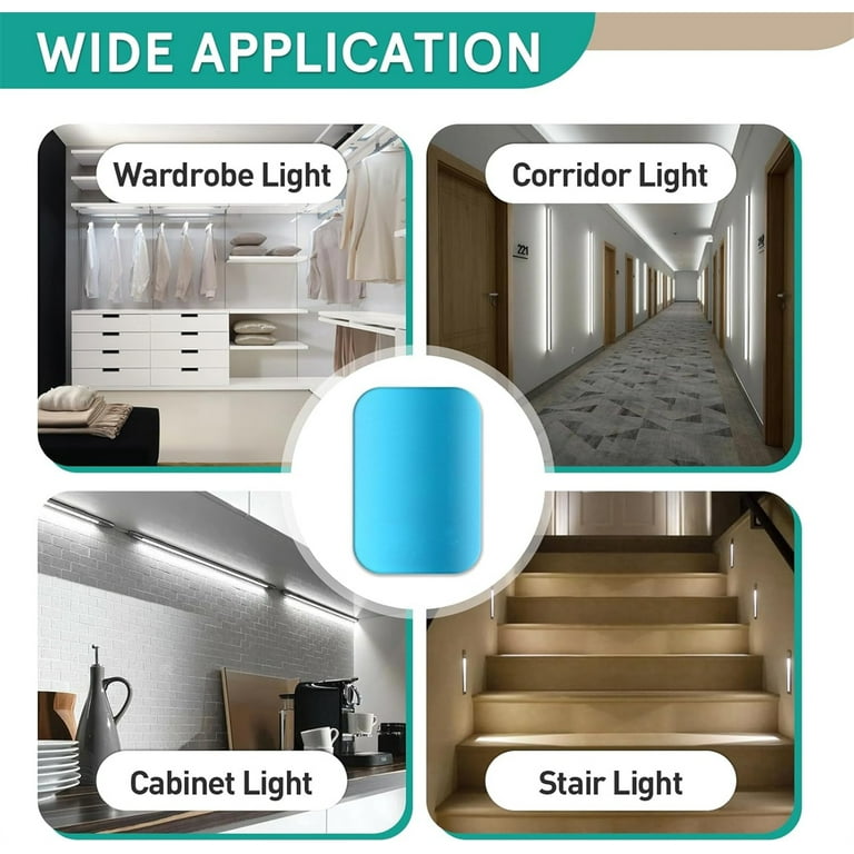 4 Stuks Magneetstrips voor Kastverlichting, Sterke Klevende