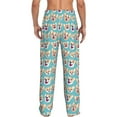 thumbnail image 3 of Disketp Cute Corgi Head Men's Pajama Pants - Ultra Soft Fleece Sleep and Lounge Pants (Size: S-XXL), 3 of 6