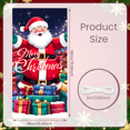 thumbnail image 4 of Decorative Design Merry Christmas Banner Santa Claus Gift Boxes Festive Decoration for Holiday Celebration Indoor Decoration Winter Party, 4 of 9
