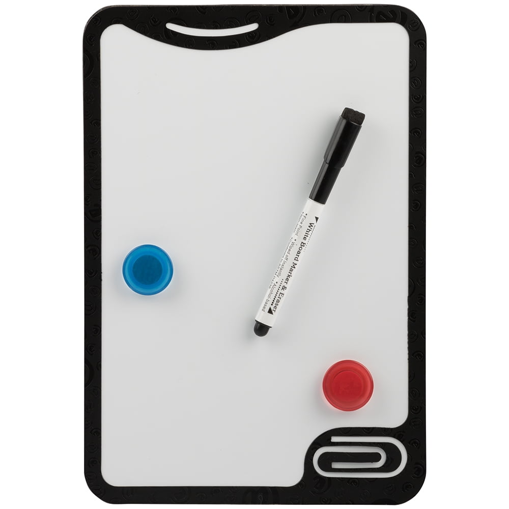 JAM Dry Erase Foam Boards w/ White Board Marker 8 x 11 1/2, Black