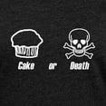 thumbnail image 3 of CafePress - Cake Or Death - Womens Football Shirt, 3 of 4