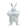 thumbnail image 3 of Powerful Muscular Rabbit Easter Home Tabletop Entrance Piece for Desktop Ornament Decorative Material Non- Water Absorbent Plaque, 3 of 5