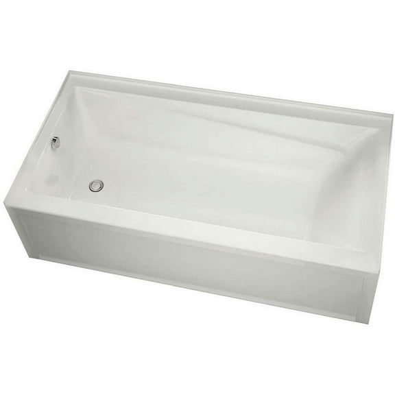 Maax 106172-R-000-001 Exhibit 60" Alcove Acrylic Soaking Tub - White