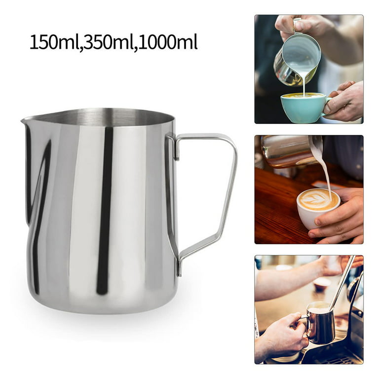 Milk Frother, Manual Frother 27oz/800ml Milk Frothing Pitchers Stainless  Steel Coffee Milk Foamer Milk Creamer Frother Latte Cappuccino Foam Pitcher